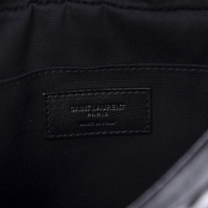 Saint Laurent Calfskin Matelasse Monogram Lou Camera Bag Black 8 of 10