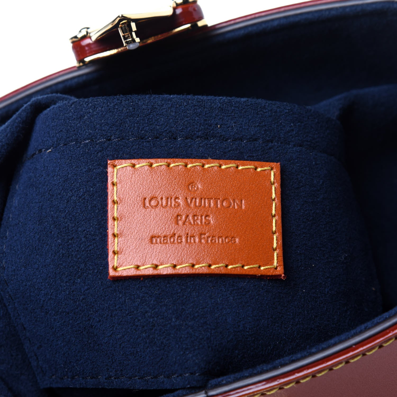 Louis Vuitton Calfskin Duffle Bag Navy 9 of 10