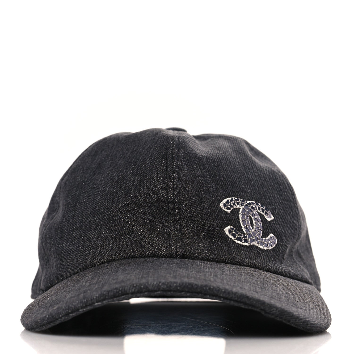 Chanel Cotton Sequin CC Cap Hat Black 2 of 6
