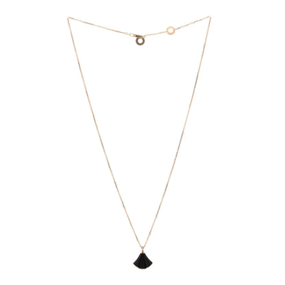 Bulgari 18K Rose Gold Diamond Black Onyx Divas' Dream Pendant Necklace 3 of 5