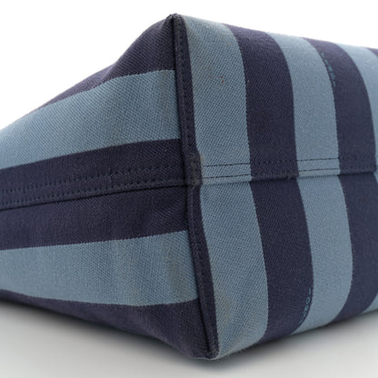 Fendi Pequin Vitello Logo Shopper Tote Blue 9 of 12