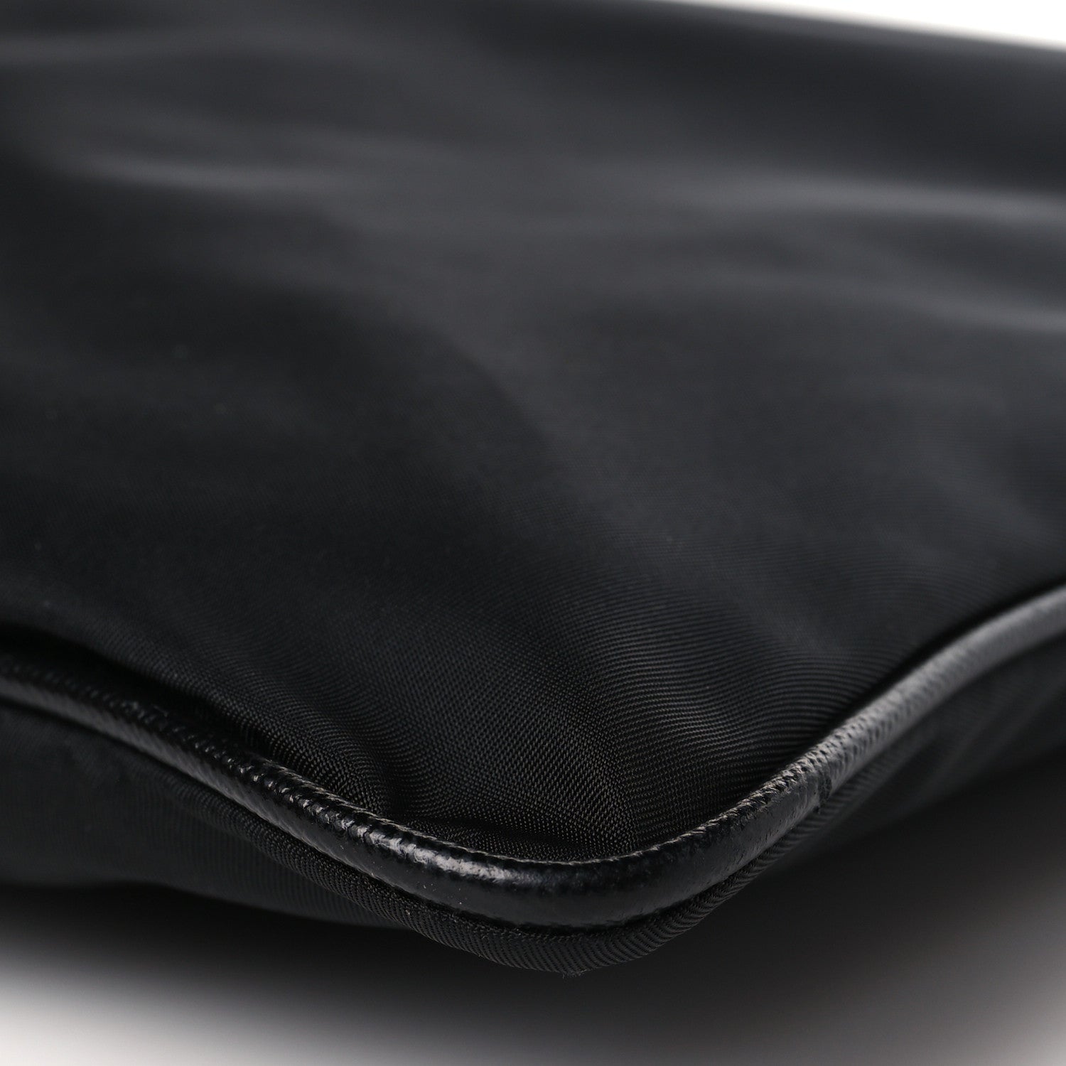Prada Tessuto Nylon Flat Messenger Bag Black 8 of 8