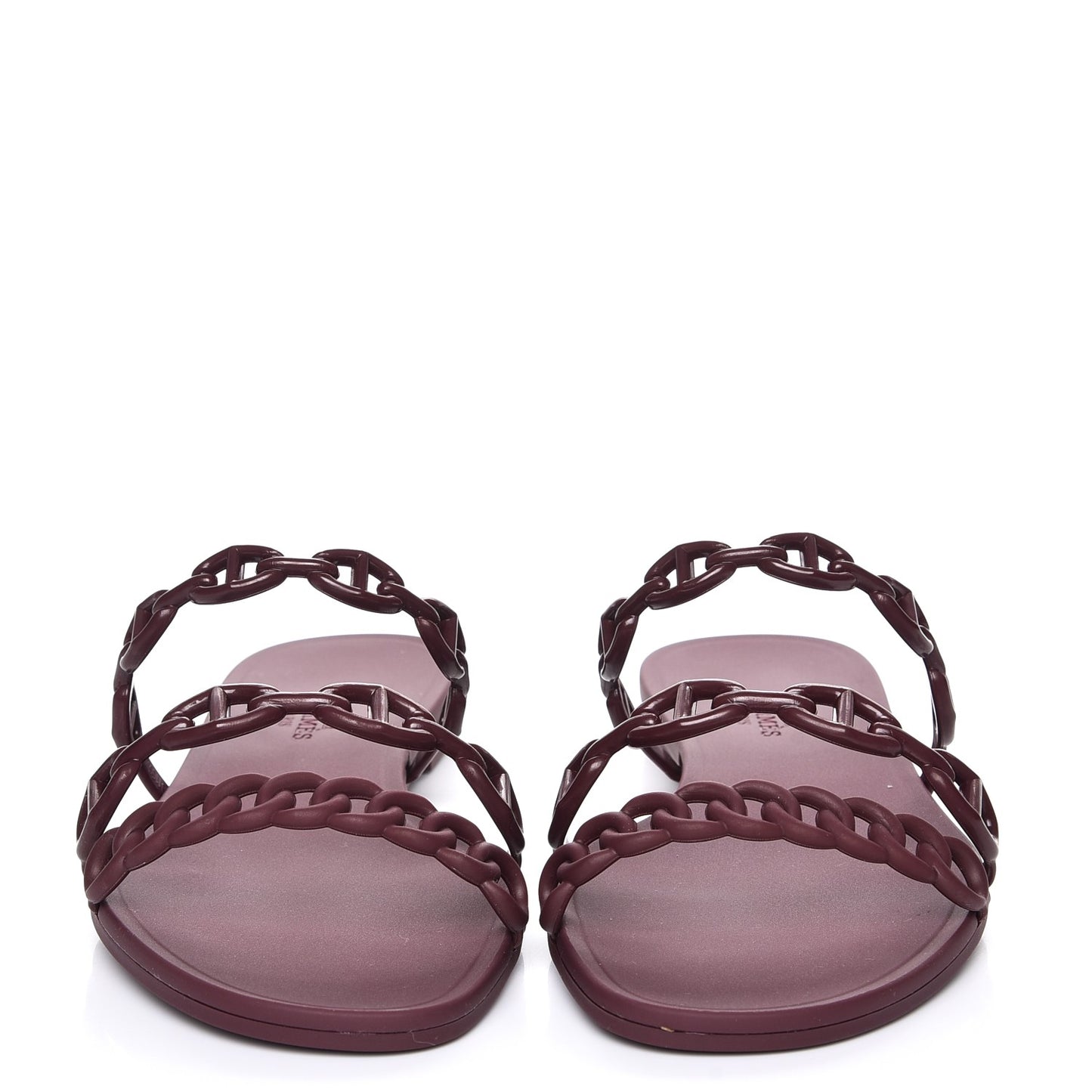 Rubber Chaine d'Ancre Rivage Sandals 37 Bordeaux