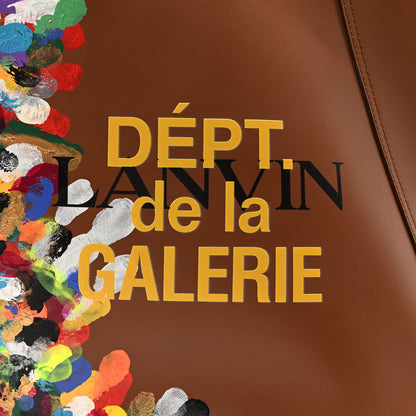Lanvin X Gallery Dept. Calfskin Medium Hook Bag Camel Multicolor 7 of 10