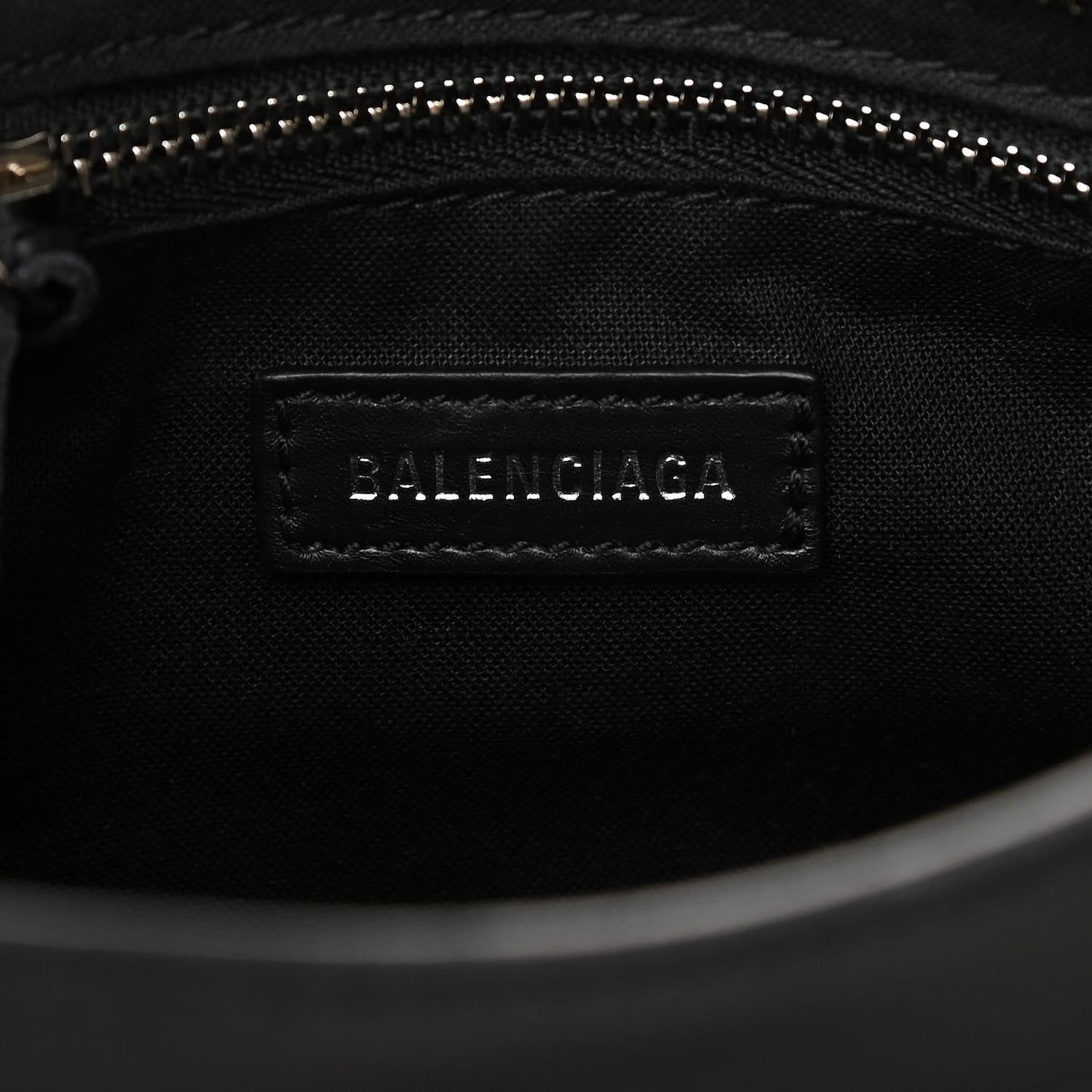 Canvas Satin Calfskin Diagonal Allover Logo Print Classic Silver Hardware Mini City Natural Black