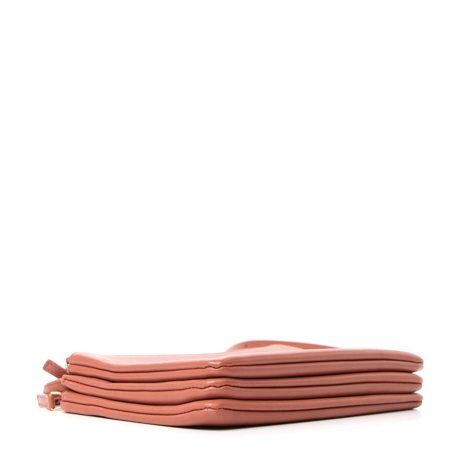 Lambskin Small Trio Crossbody Bag Tan