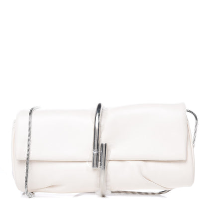 3.1 Phillip Lim 3.1 Smooth Calfskin Alix Minaudiere Clutch Natural White 1 of 10