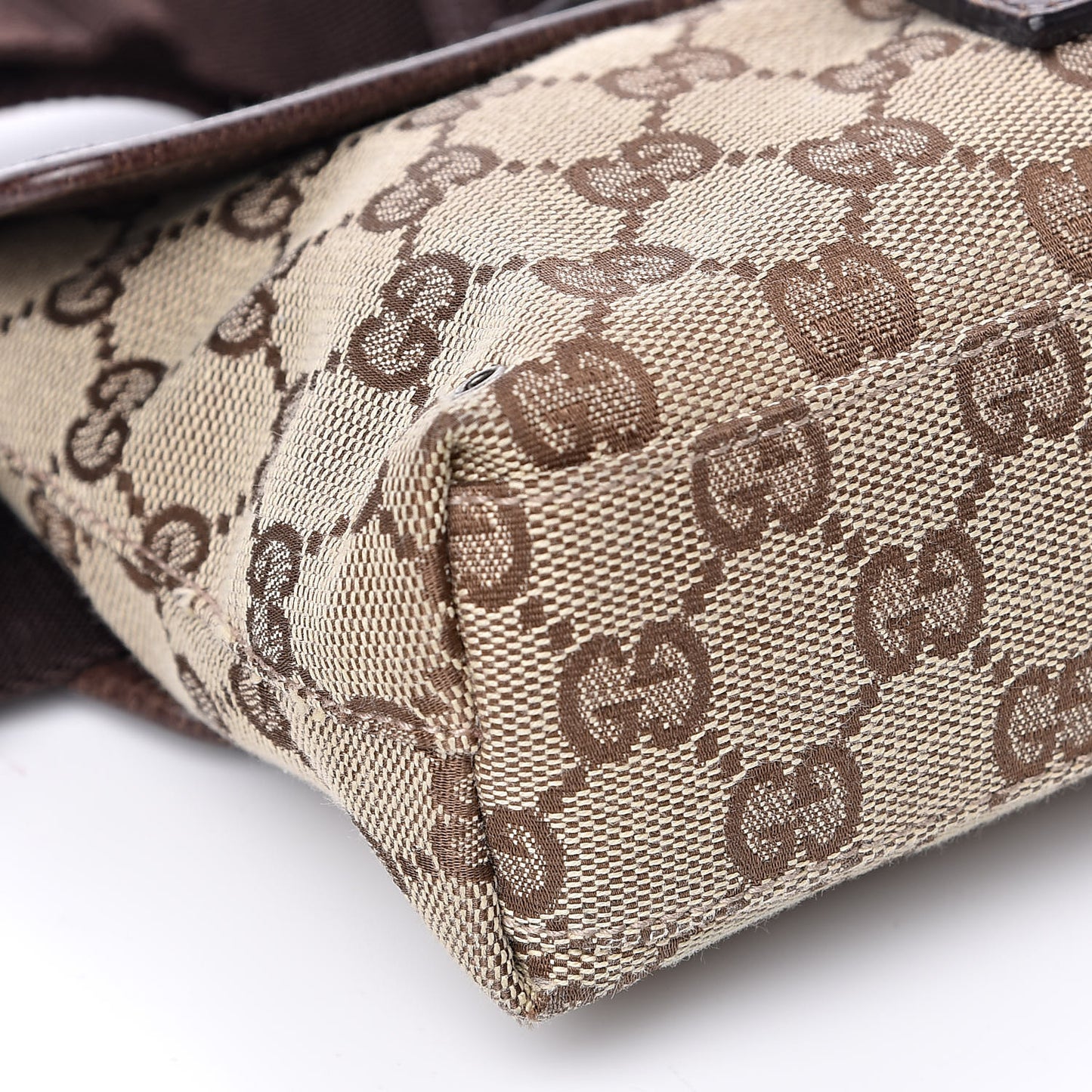 GG Monogram Flight Belt Bag Dark Brown