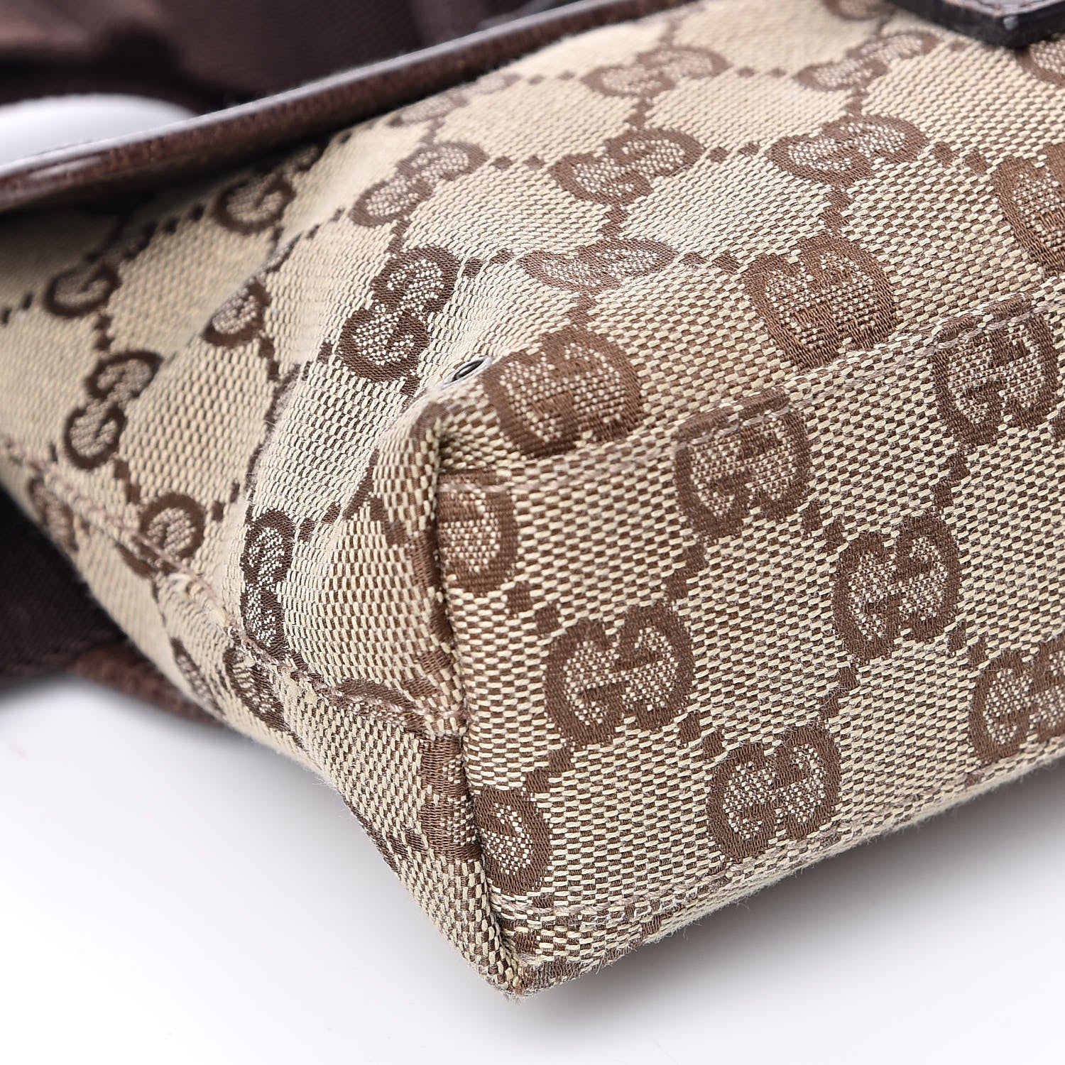 Gucci GG Monogram Flight Belt Bag Dark Brown 9 of 11