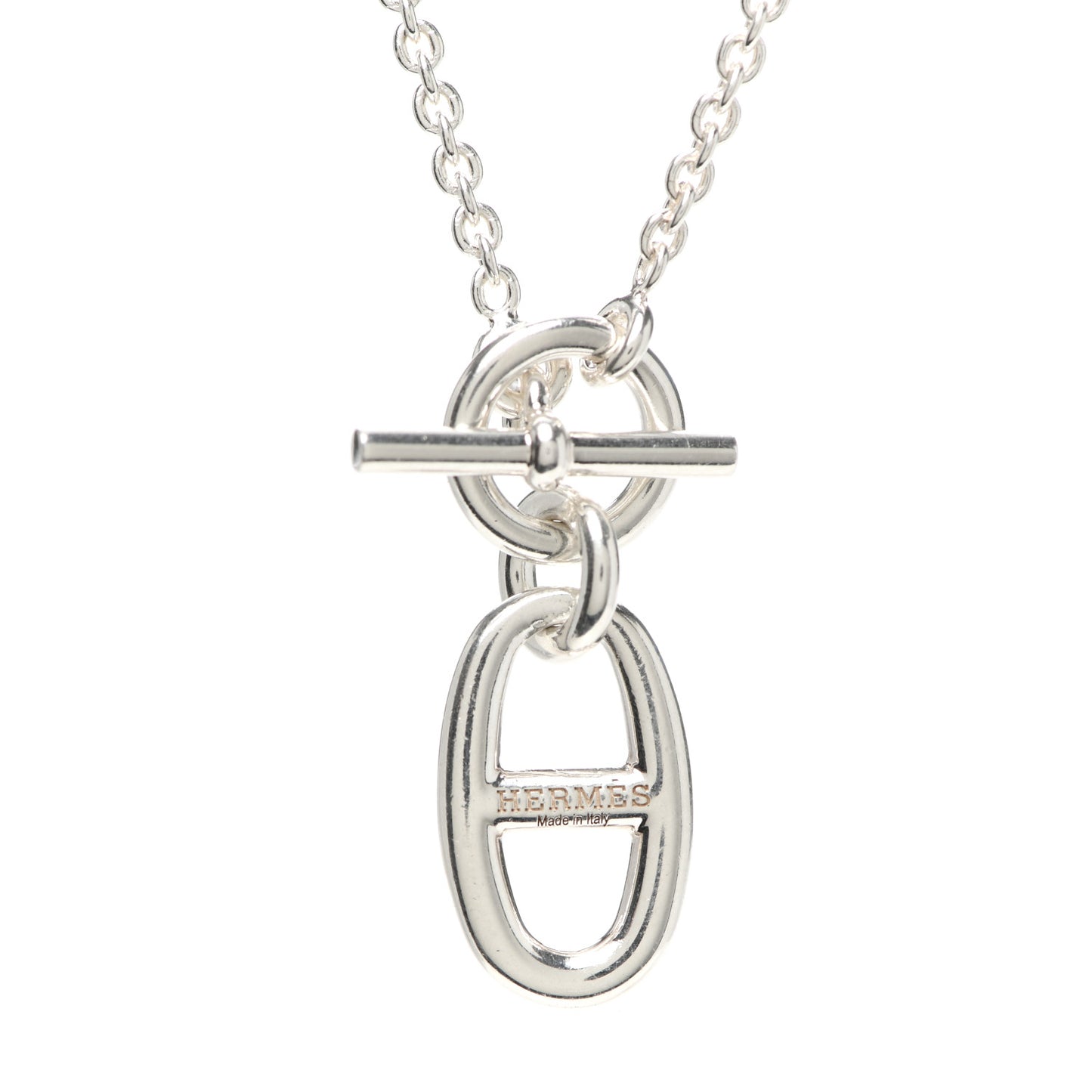 Sterling Silver Amulette Chaine d'Ancre Necklace