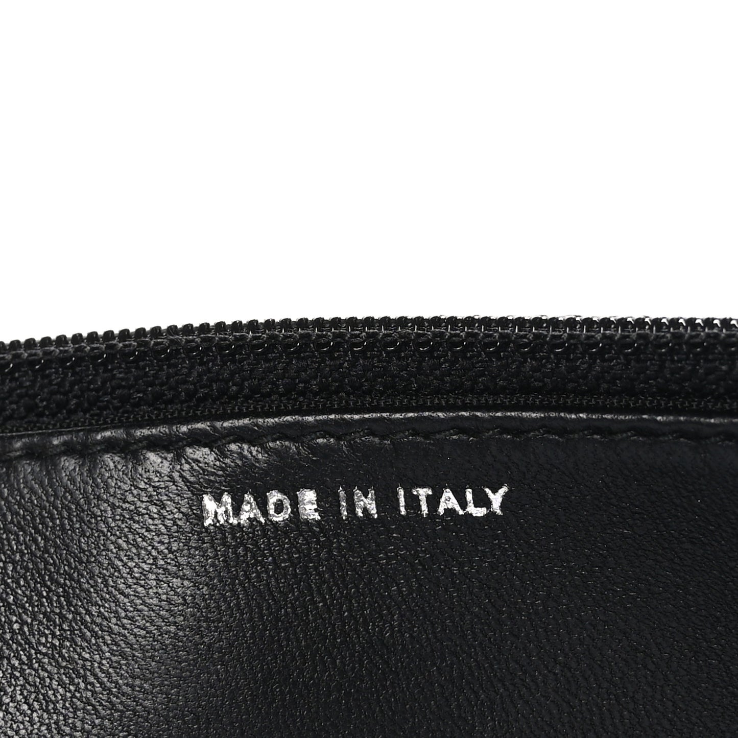 Lambskin Quilted Diamond CC Wallet On Chain WOC Black