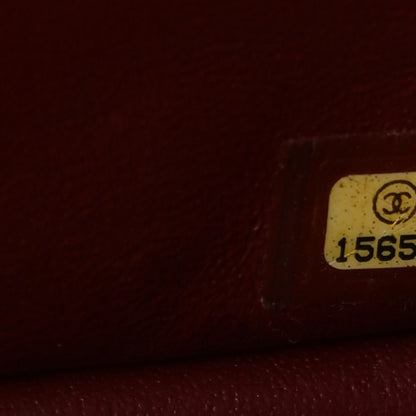Chanel Caviar Quilted Jumbo Double Flap Burgundy 7 of 11