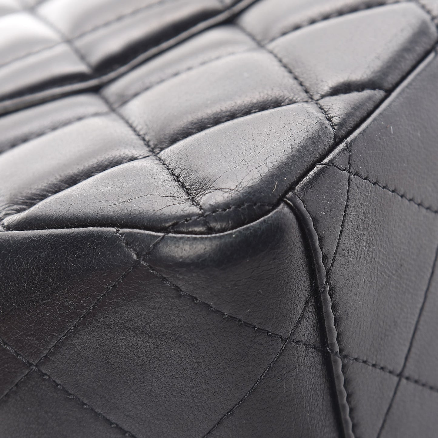 Lambskin Quilted Maxi Single Flap Black