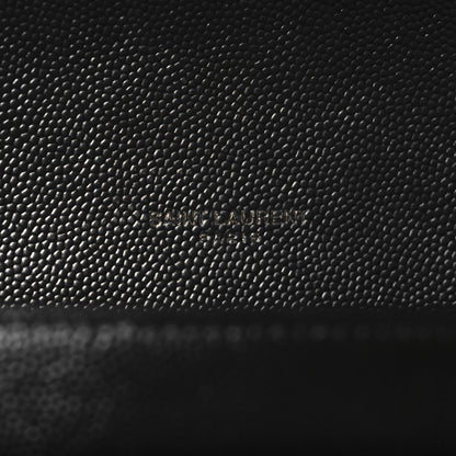 Saint Laurent Grain De Poudre Medium Classic Monogram Monochrome Kate Satchel Black 6 of 9