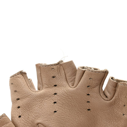 Chanel Lambskin Perforated Fingerless Gloves 6 of 6