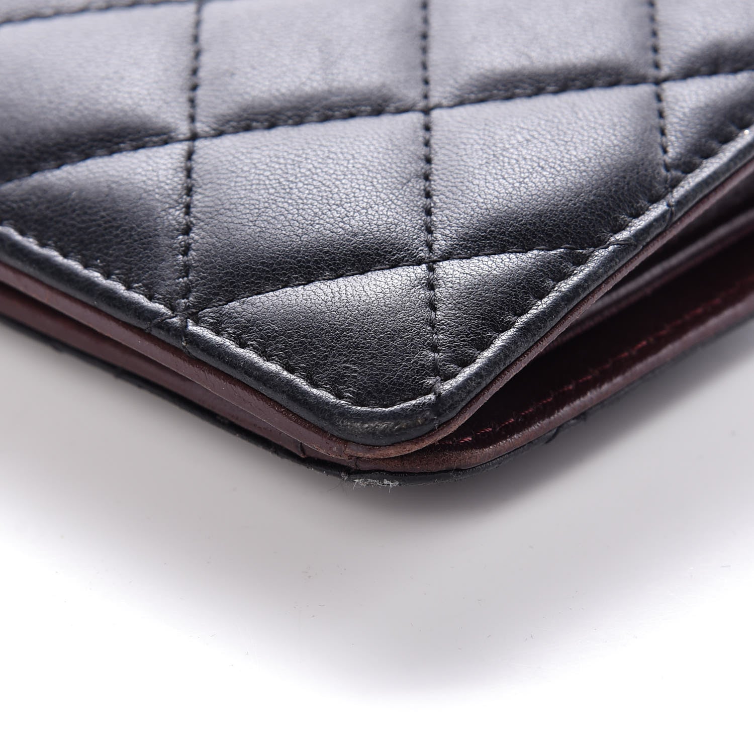 Chanel Lambskin Quilted Yen Wallet Black 19 of 19