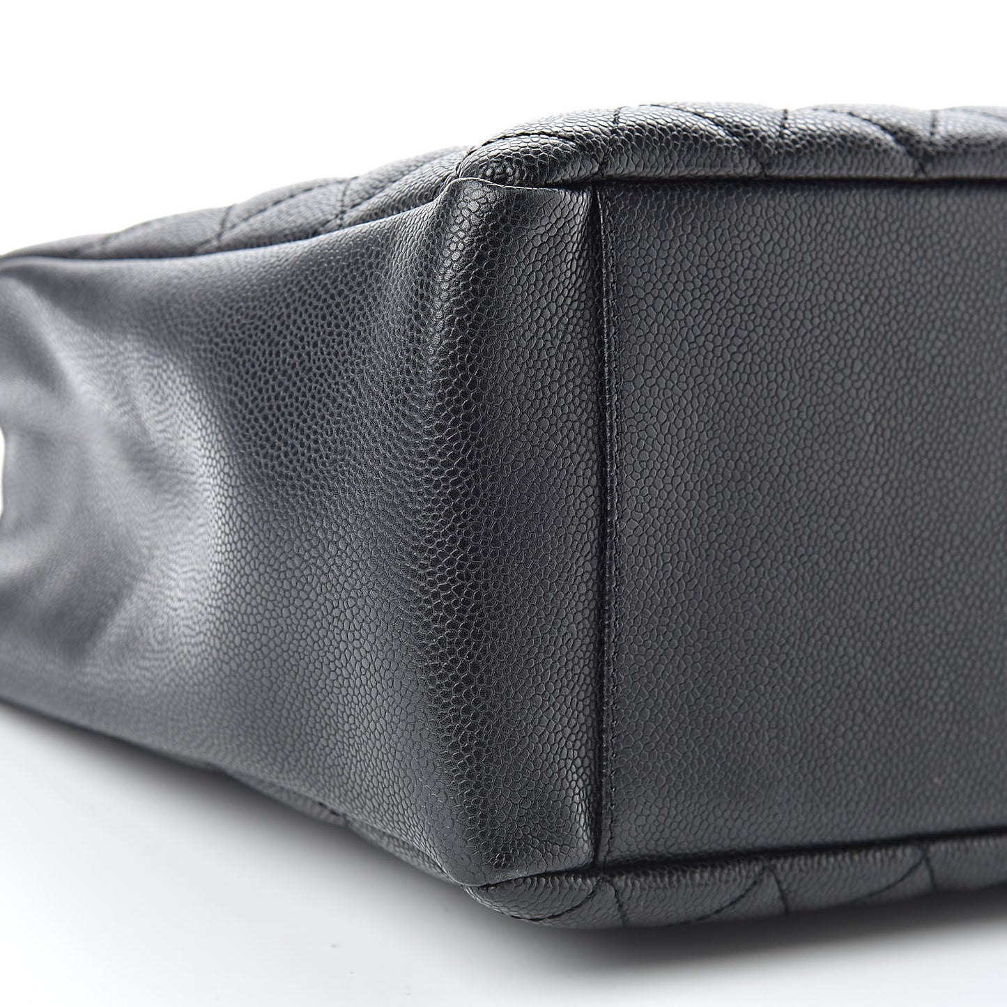 Caviar Quilted Grand Shopping Tote GST Black