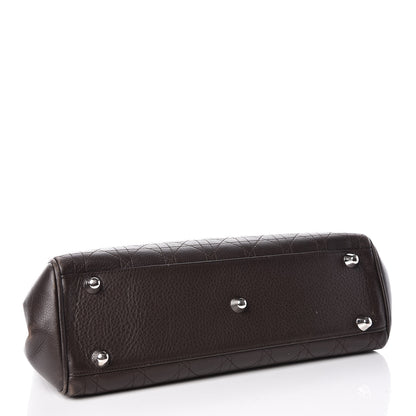 Christian Dior Calfskin Cannage Shoulder Bag Dark Brown 4 of 24