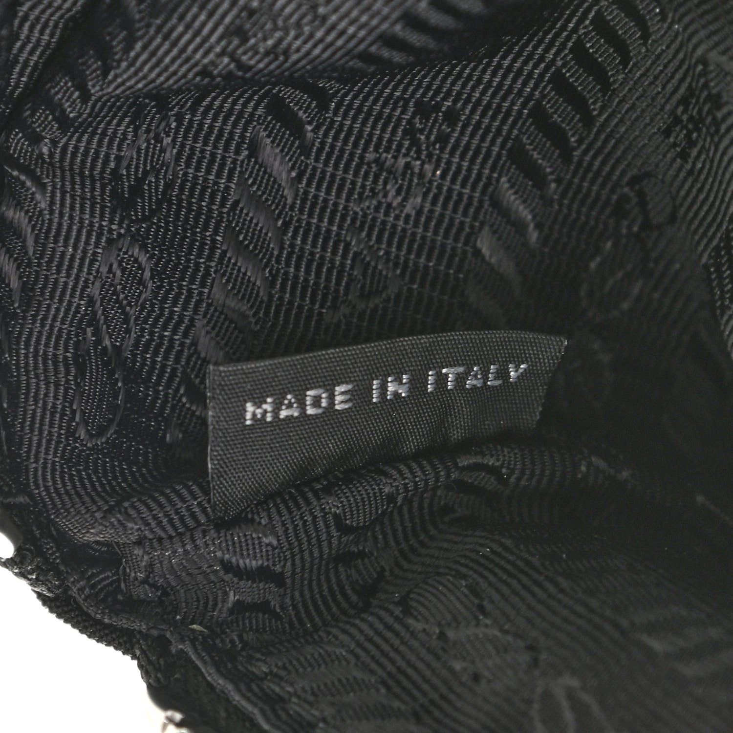Prada Re-Nylon Saffiano Metal Triangle Logo Mini Arm Pouch Black 5 of 5