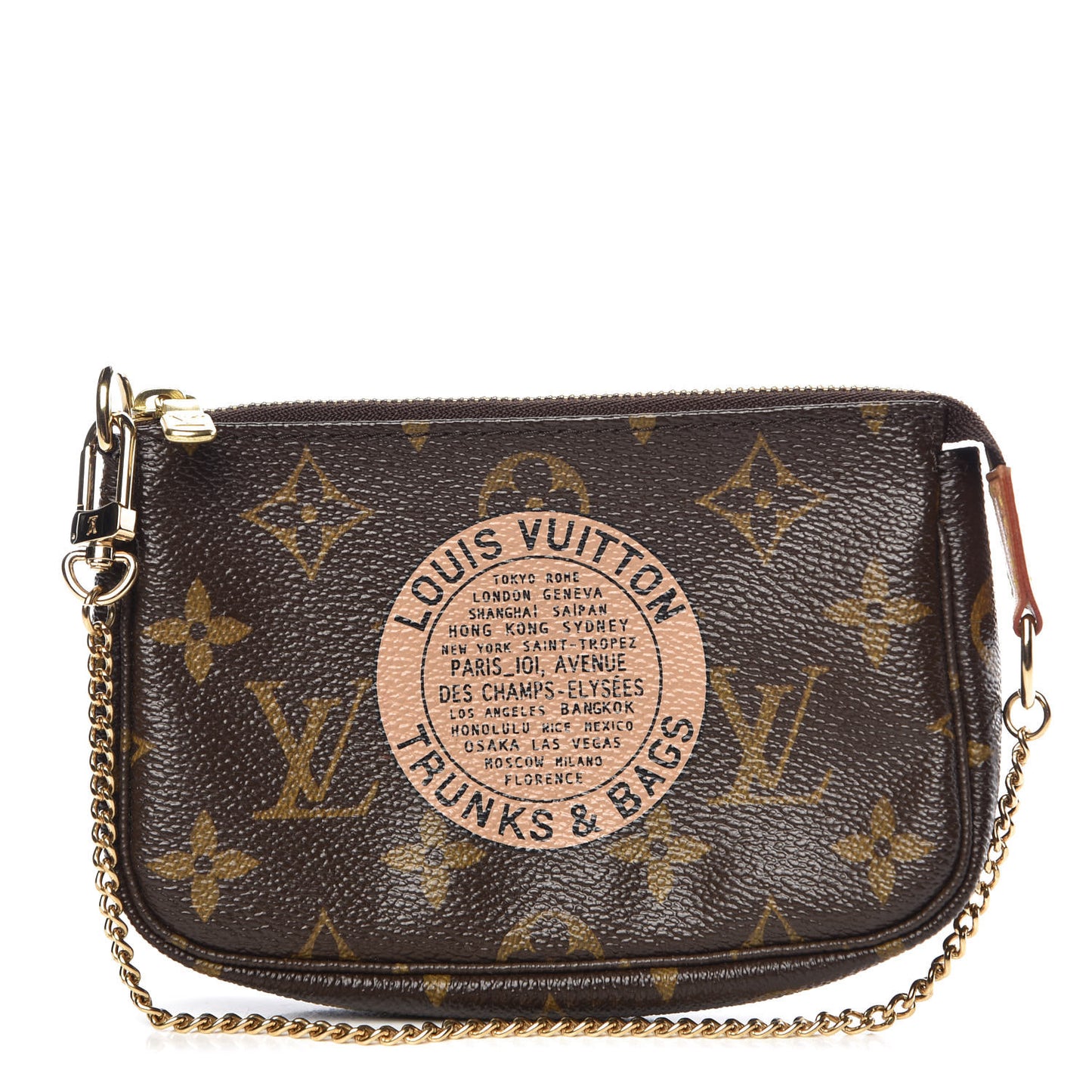 Monogram Complice Trunks and Bags Mini Pochette Accessories Beige