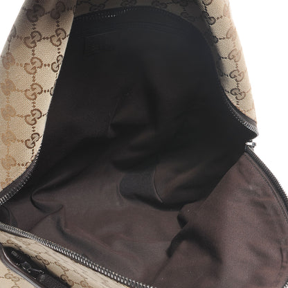 Gucci GG Monogram Web Medium Classic Backpack Brown 5 of 7