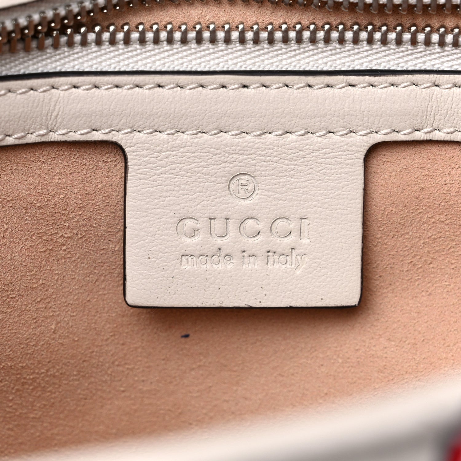 Gucci Calfskin Matelasse Diagonal GG Apple Small GG Marmont Shoulder Bag Ivory 6 of 10