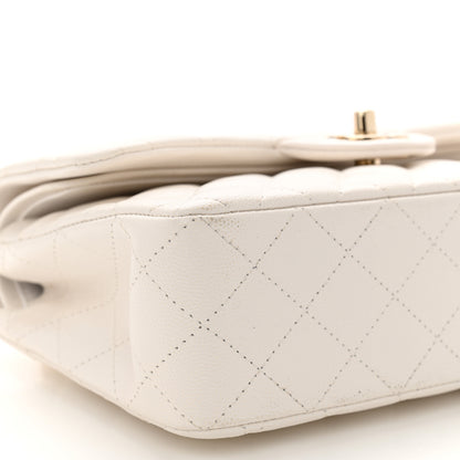 Chanel Caviar Quilted Small Double Flap White 9 of 10