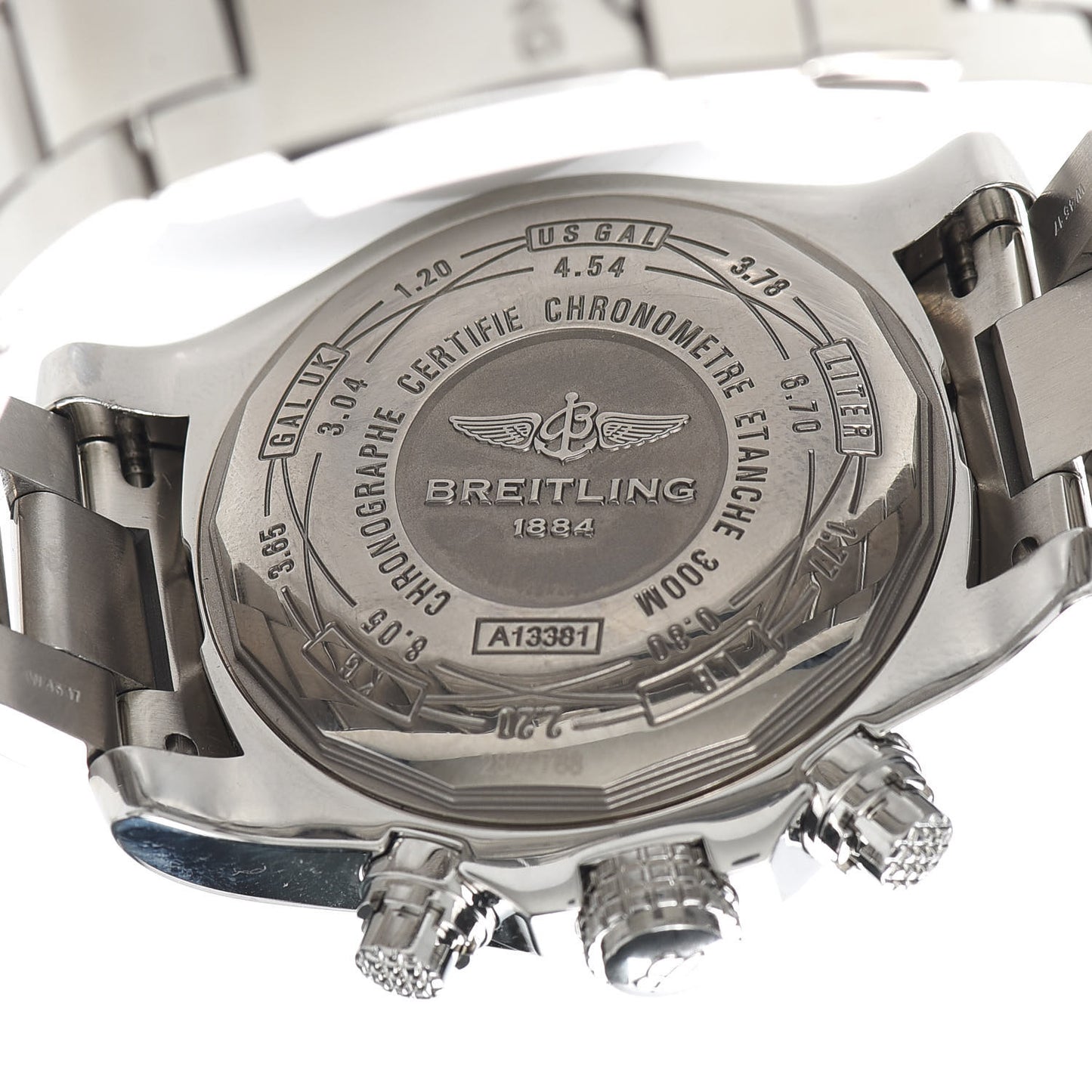 Stainless Steel 43mm Avenger II Chronograph Automatic Watch Black A13381