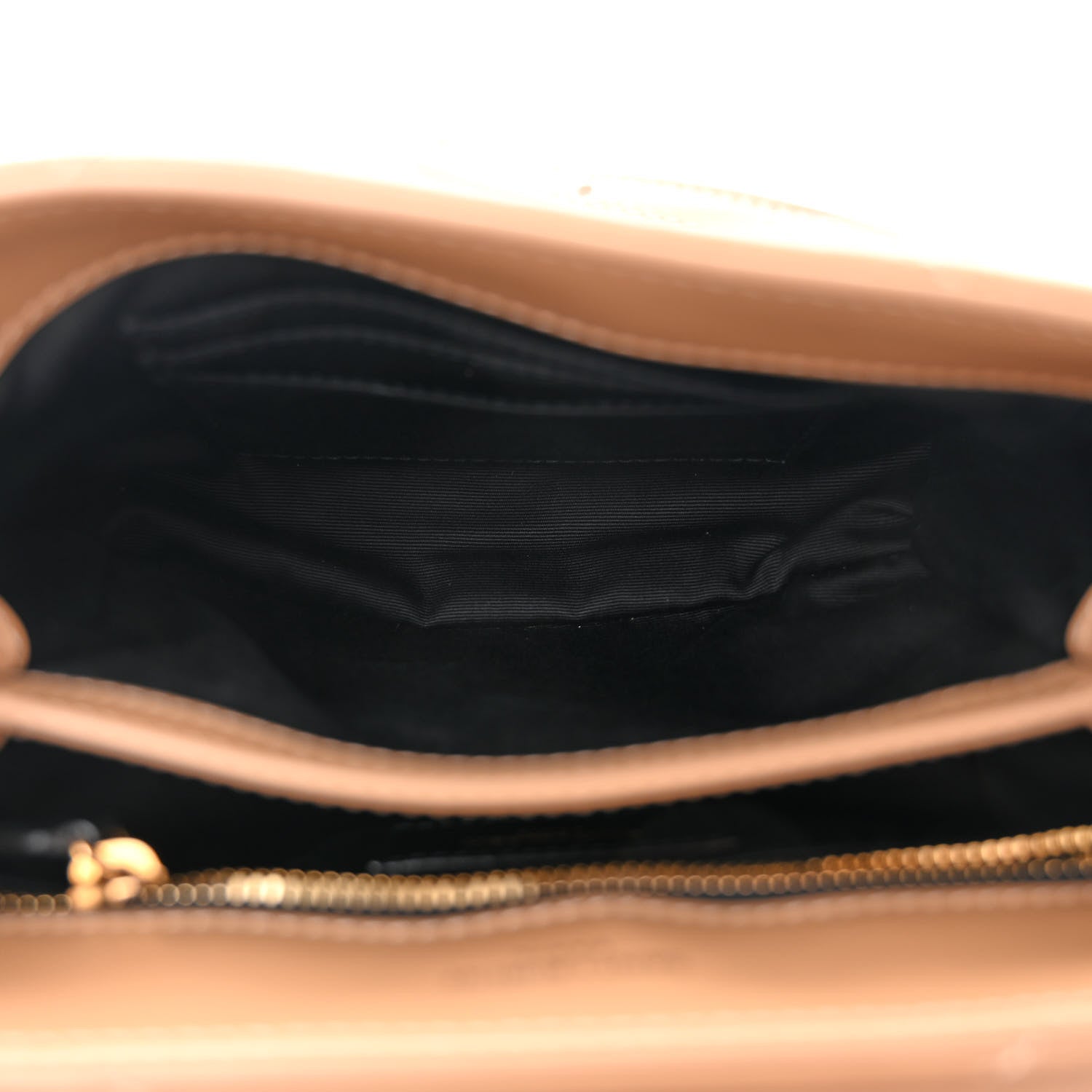 Saint Laurent Calfskin Y Quilted Monogram Toy Loulou Crossbody Bag Latte 5 of 10