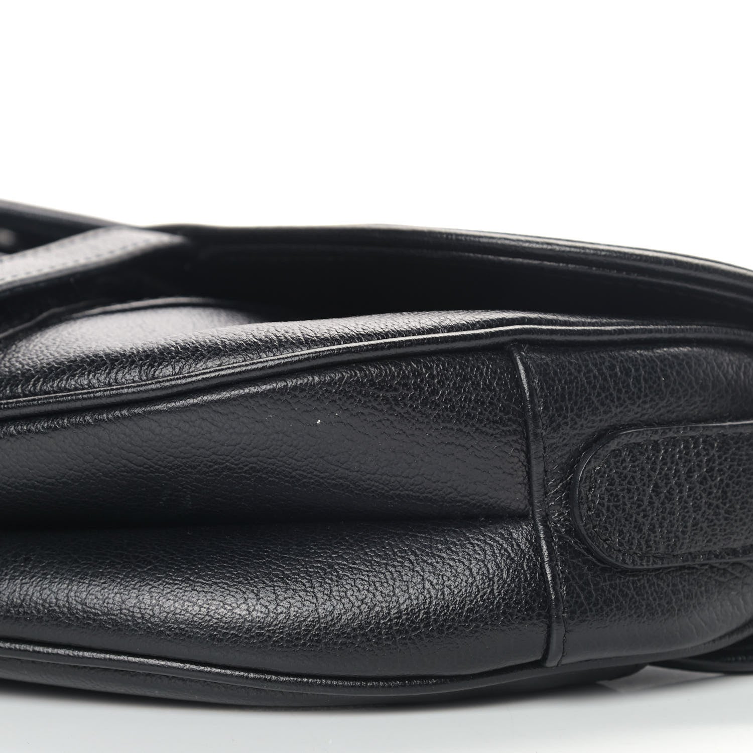 Christian Dior Calfskin Saddle Bag Black 7 of 12