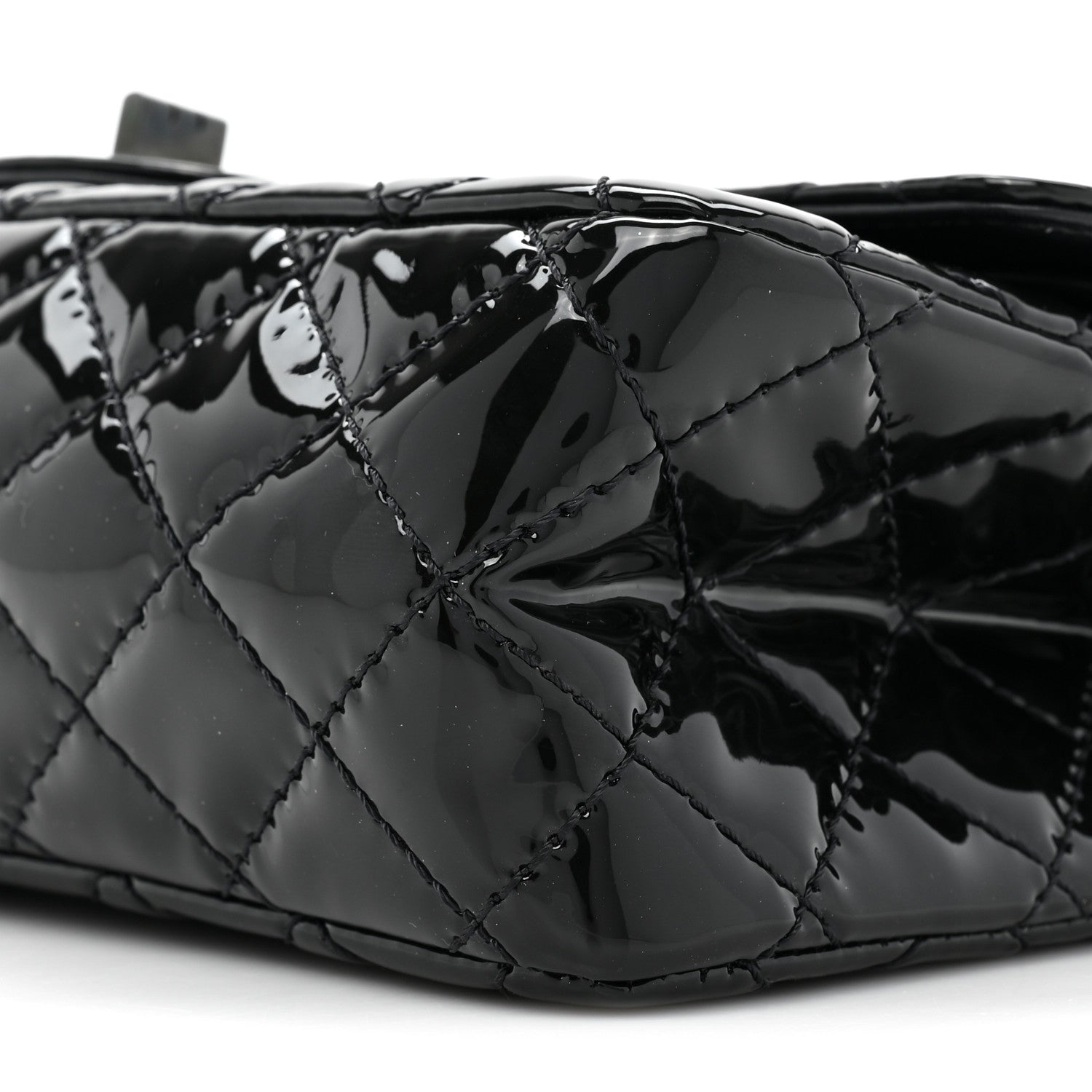 Chanel Patent Calfskin Quilted 2.55 Reissue 225 Flap So Black 9 of 13