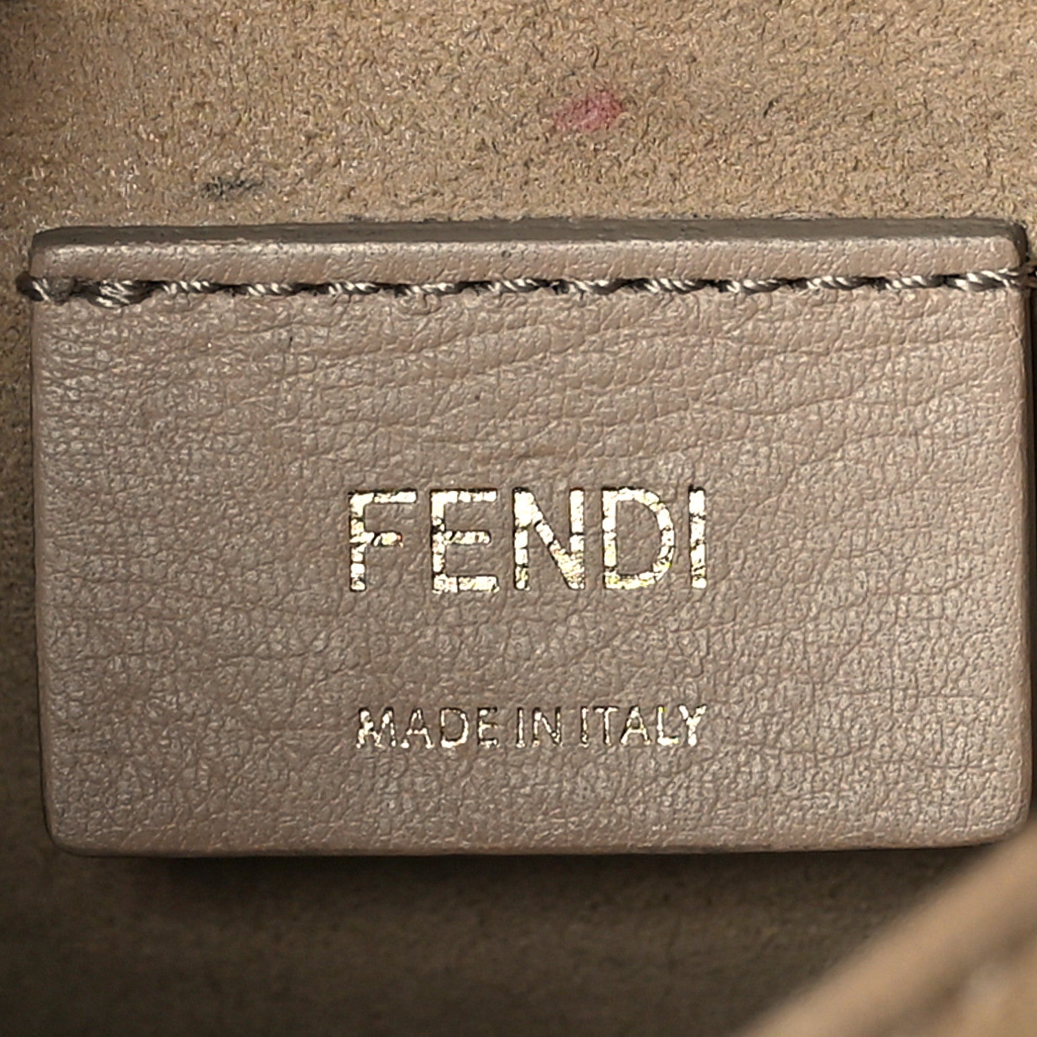 Fendi Vitello Liberty Bi-Color FF 1974 Embossed Small Kan I Shoulder Bag Black Maya 6 of 12