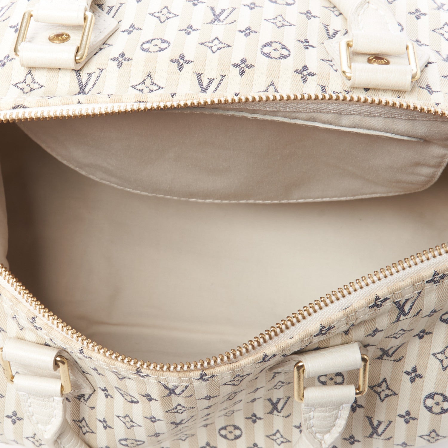 Louis Vuitton Mini Lin Croisette Speedy 30 Blue 7 of 9