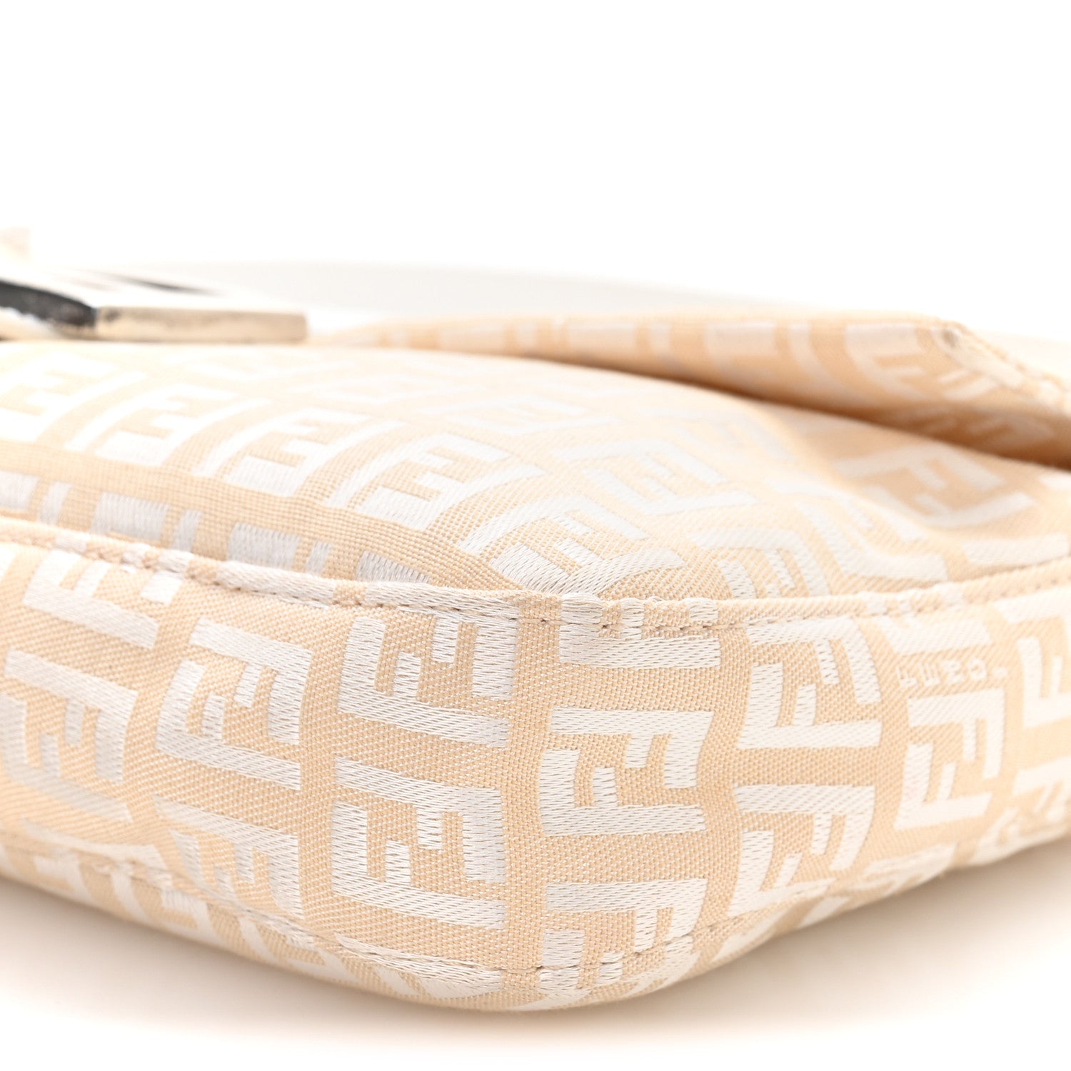 Fendi Zucchino Cuoio Mini Mama Baguette Beige White 9 of 9