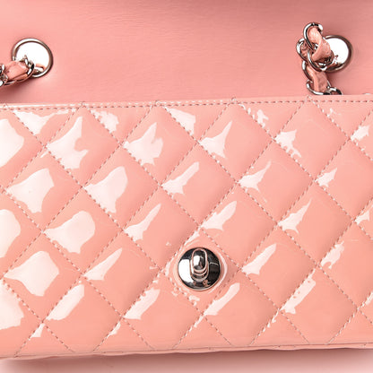 Chanel Patent Calfskin Quilted Mini Rectangular Flap Light Pink 14 of 15
