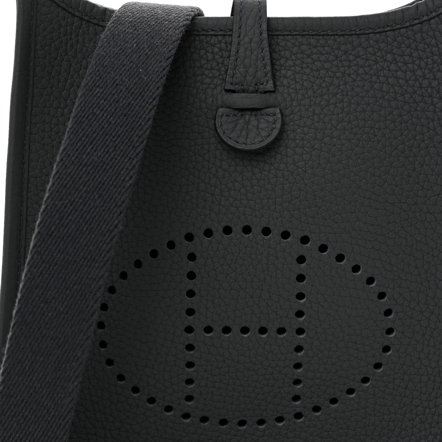 Hermes Taurillon Clemence Evelyne TPM Gris Misty 8 of 11