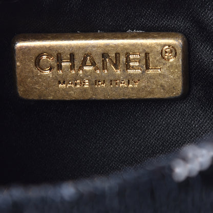Chanel Sequin Do Not Disturb Minaudiere Clutch Black Gold 5 of 12