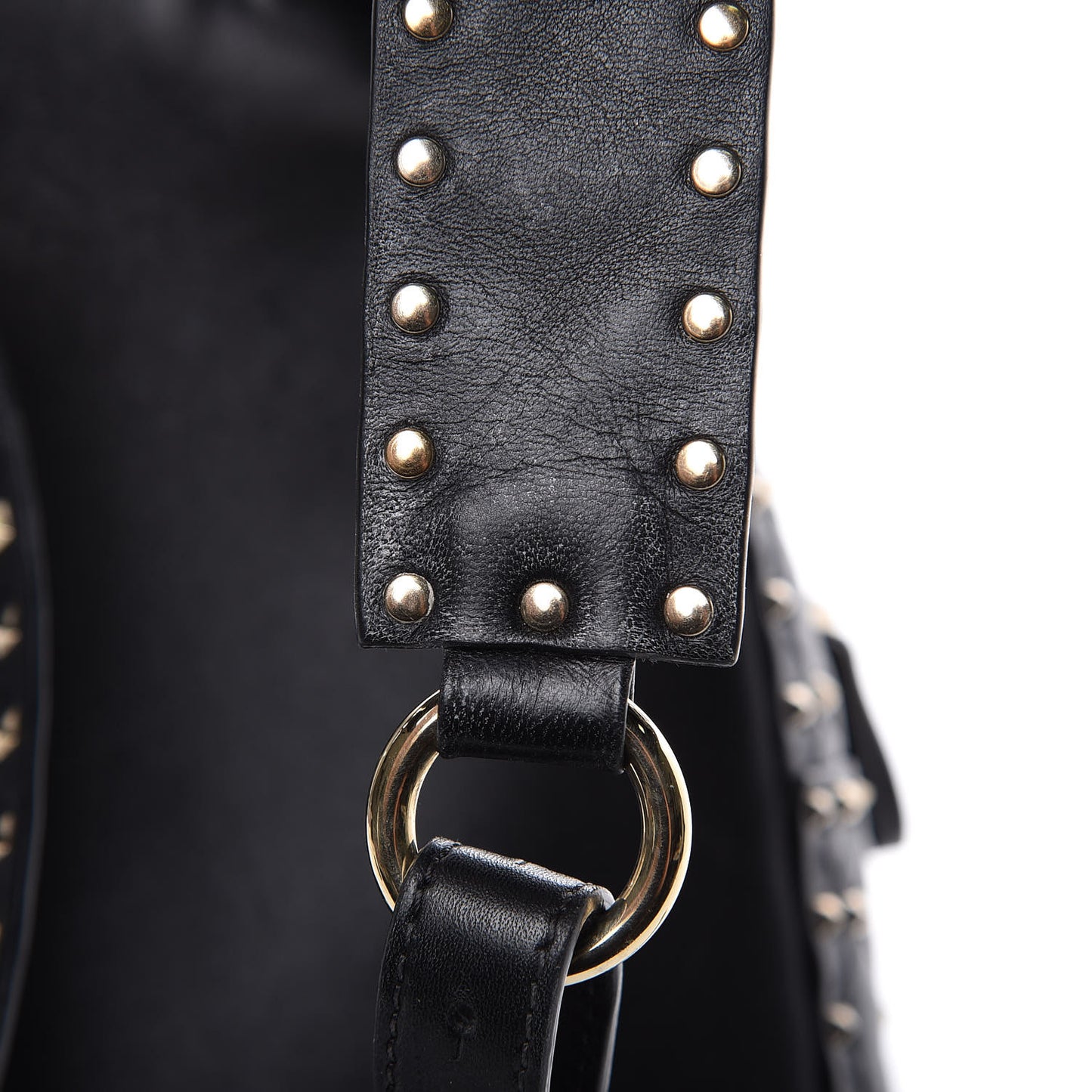 Nappa Quilted Small Rockstud Spike Backpack Black