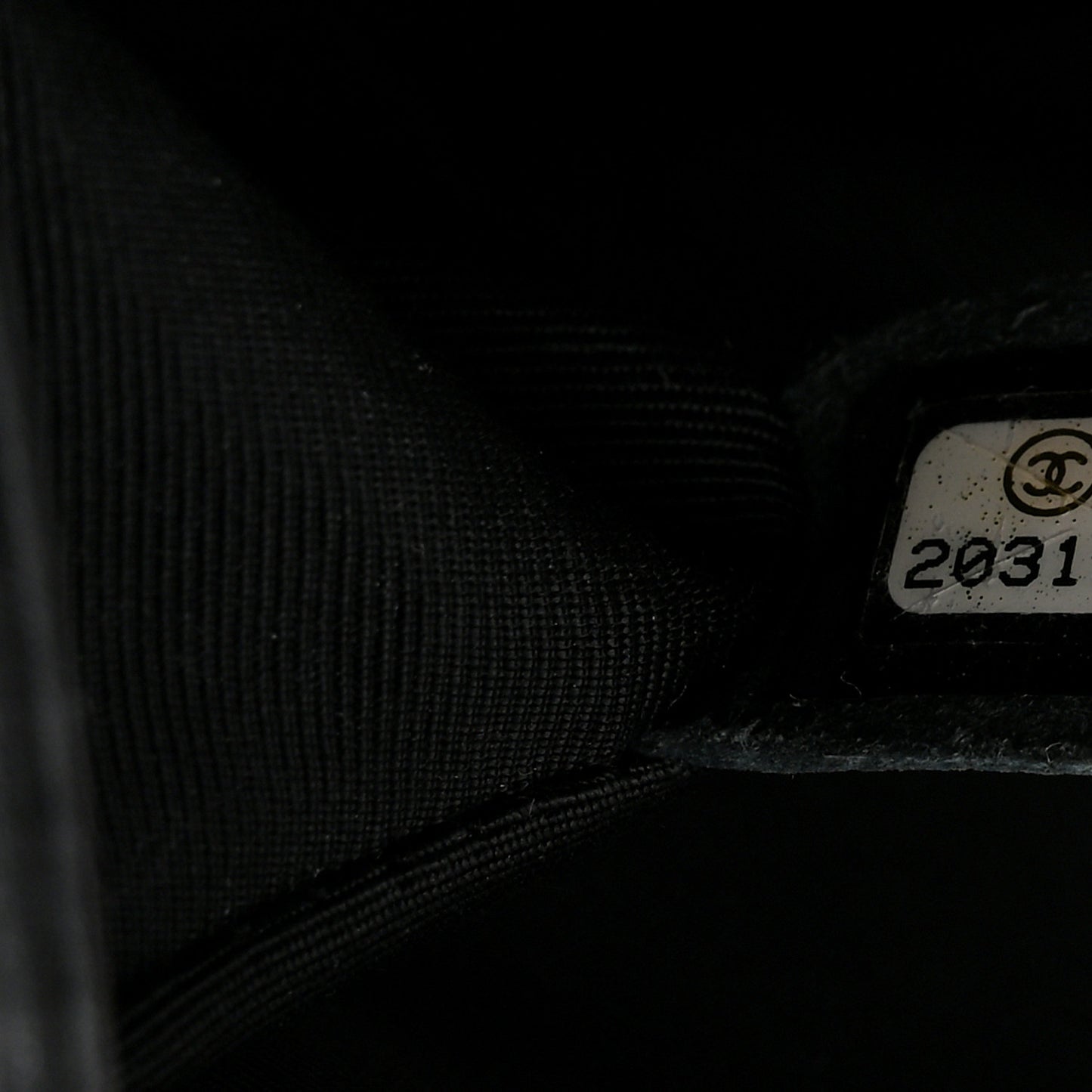 Lambskin Quilted Small Boy Flap Black