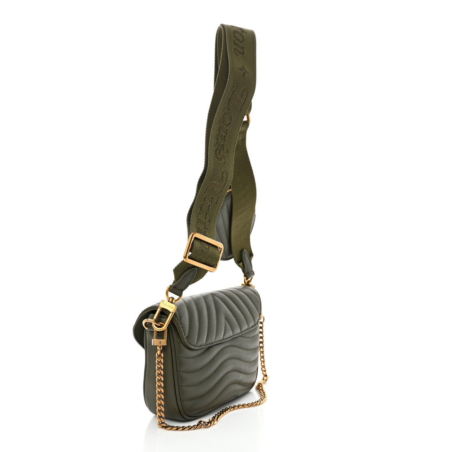 Louis Vuitton Calfskin New Wave Multi Pochette Kaki 3 of 9