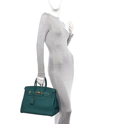 Hermes Togo Birkin 35 Malachite 2 of 16