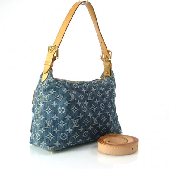 Louis Vuitton Monogram Denim Baggy PM Blue 3 of 11