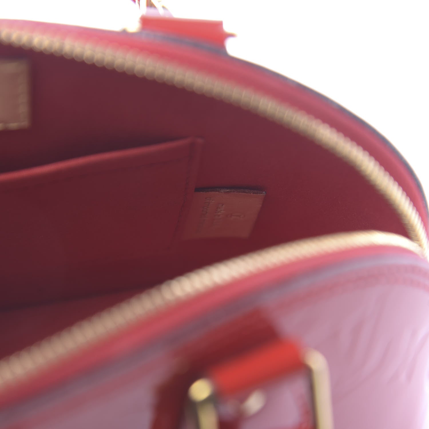 Louis Vuitton Vernis Alma BB Cherry 7 of 11