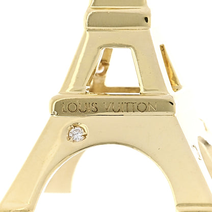 Louis Vuitton 18K Yellow Gold Diamond Eiffel Tower Charm 4 of 4