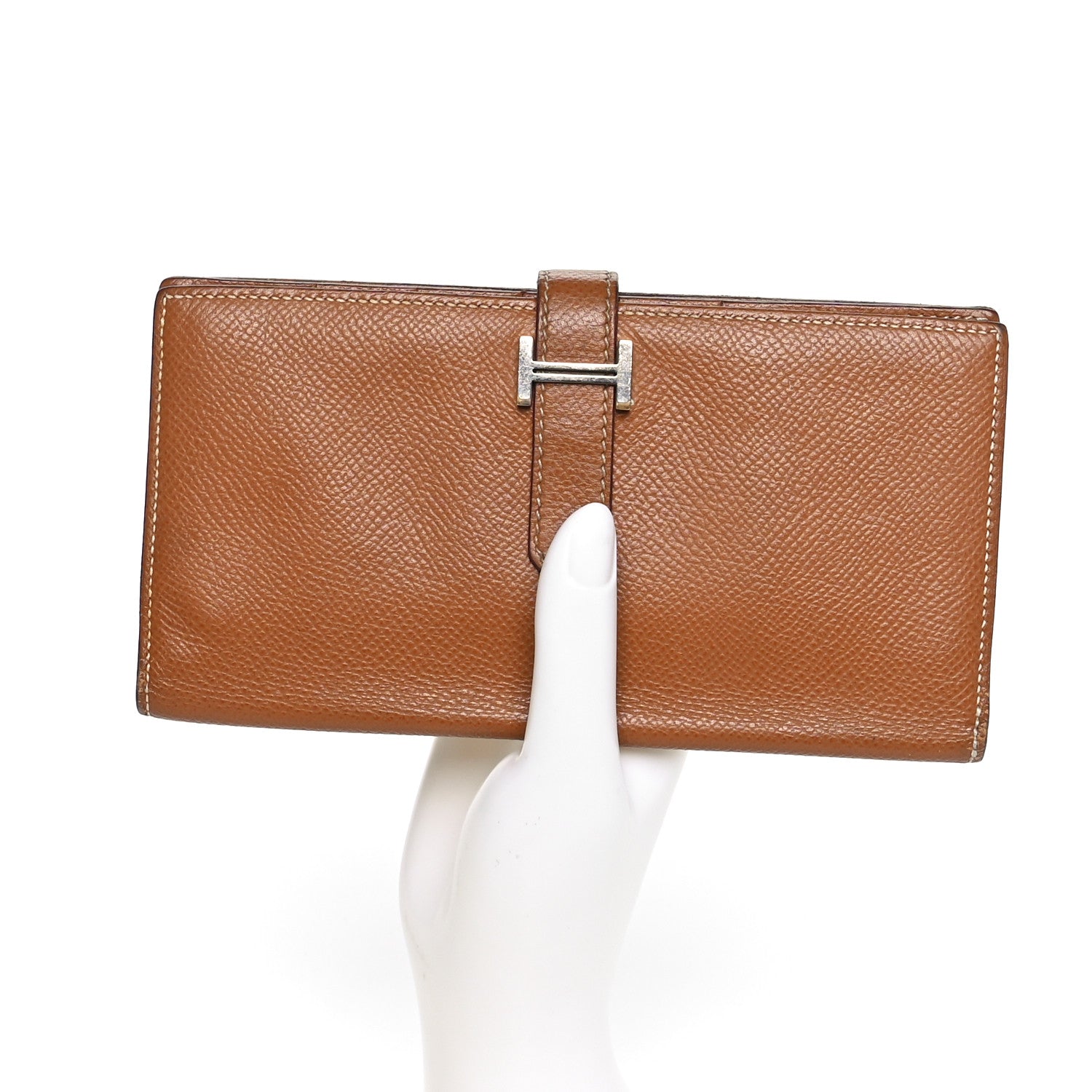 Hermes Epsom Bearn Gusset Wallet Gold 2 of 9