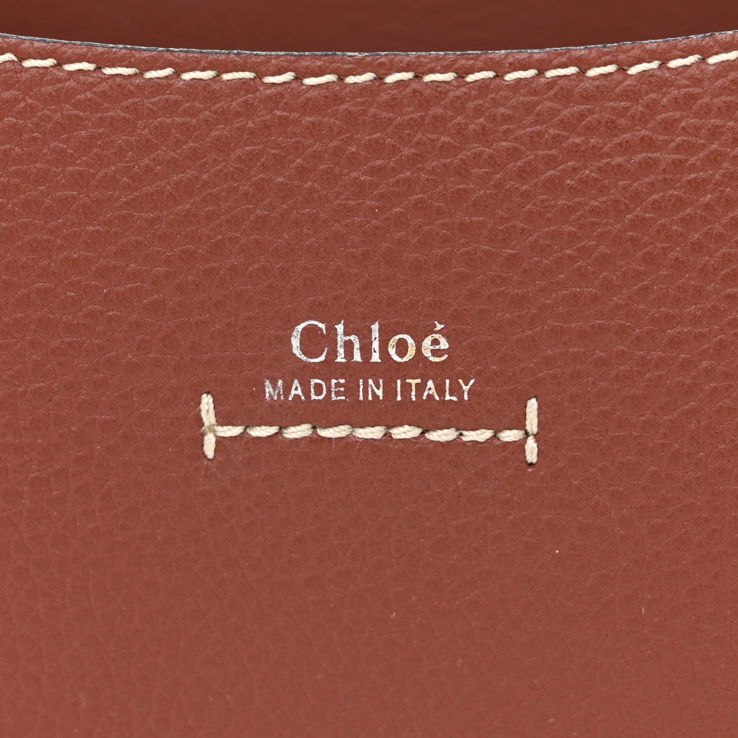 Chloe Grained Calfskin Small Darryl Saddle Crossbody Bag Sepia Brown 6 of 10