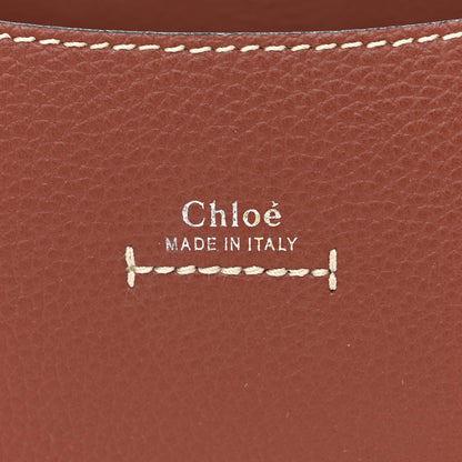 Chloe Grained Calfskin Small Darryl Saddle Crossbody Bag Sepia Brown 6 of 10