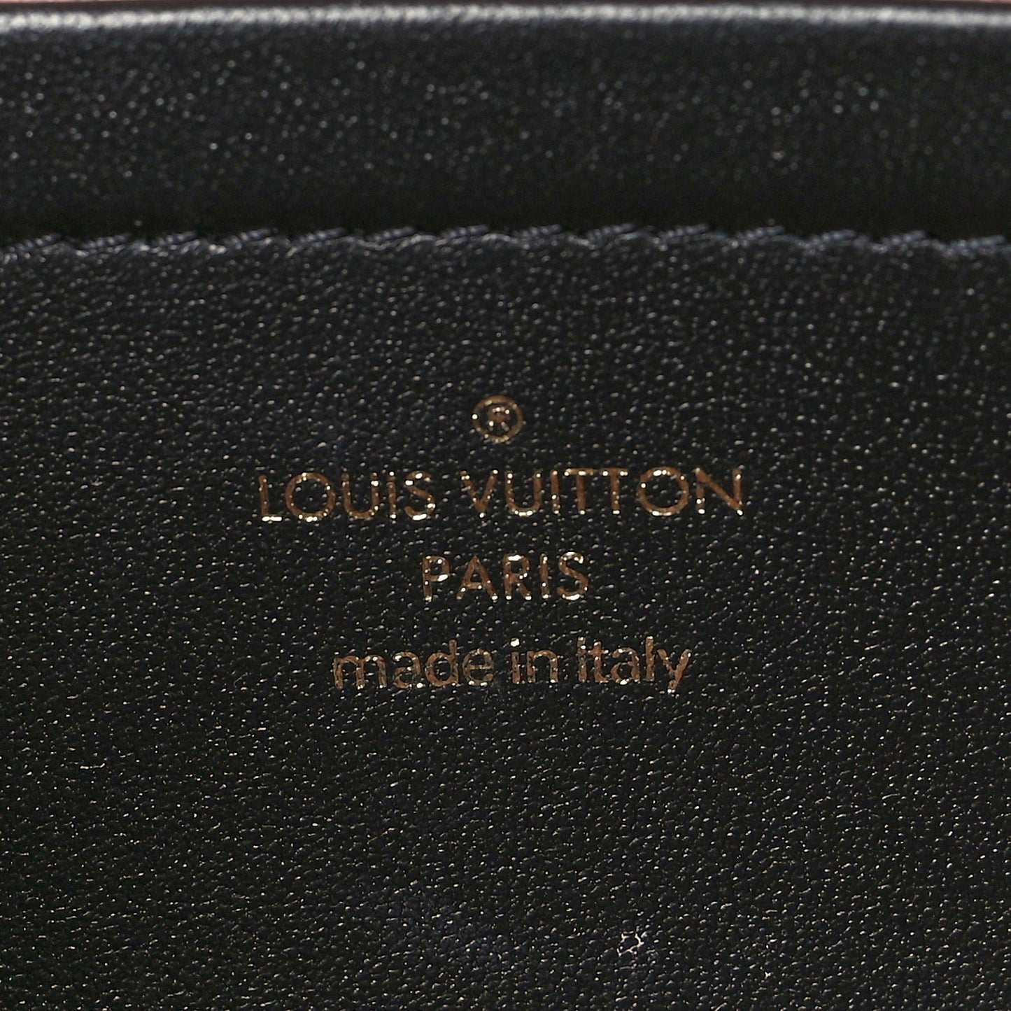 Lambskin Embossed Monogram Pochette Coussin Black