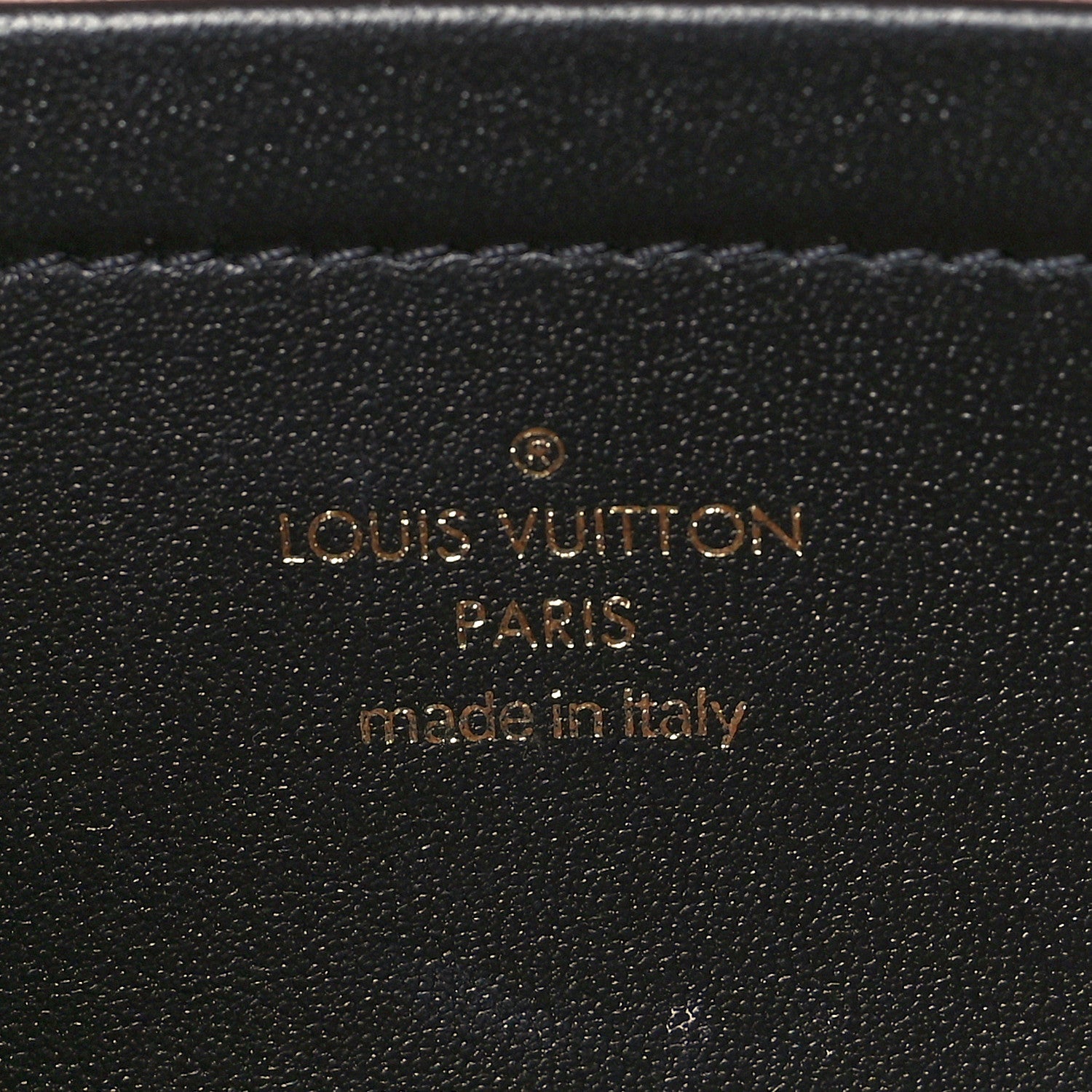 Louis Vuitton Lambskin Embossed Monogram Pochette Coussin Black 6 of 8