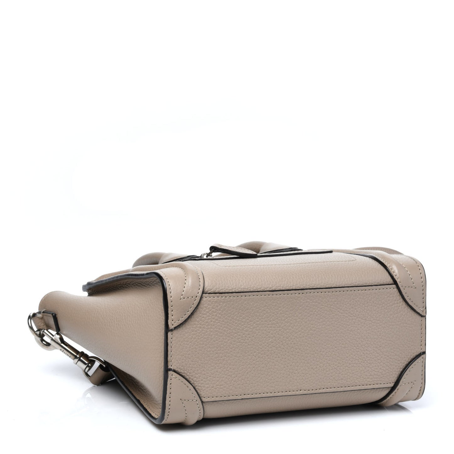 Drummed Calfskin Nano Luggage Dune